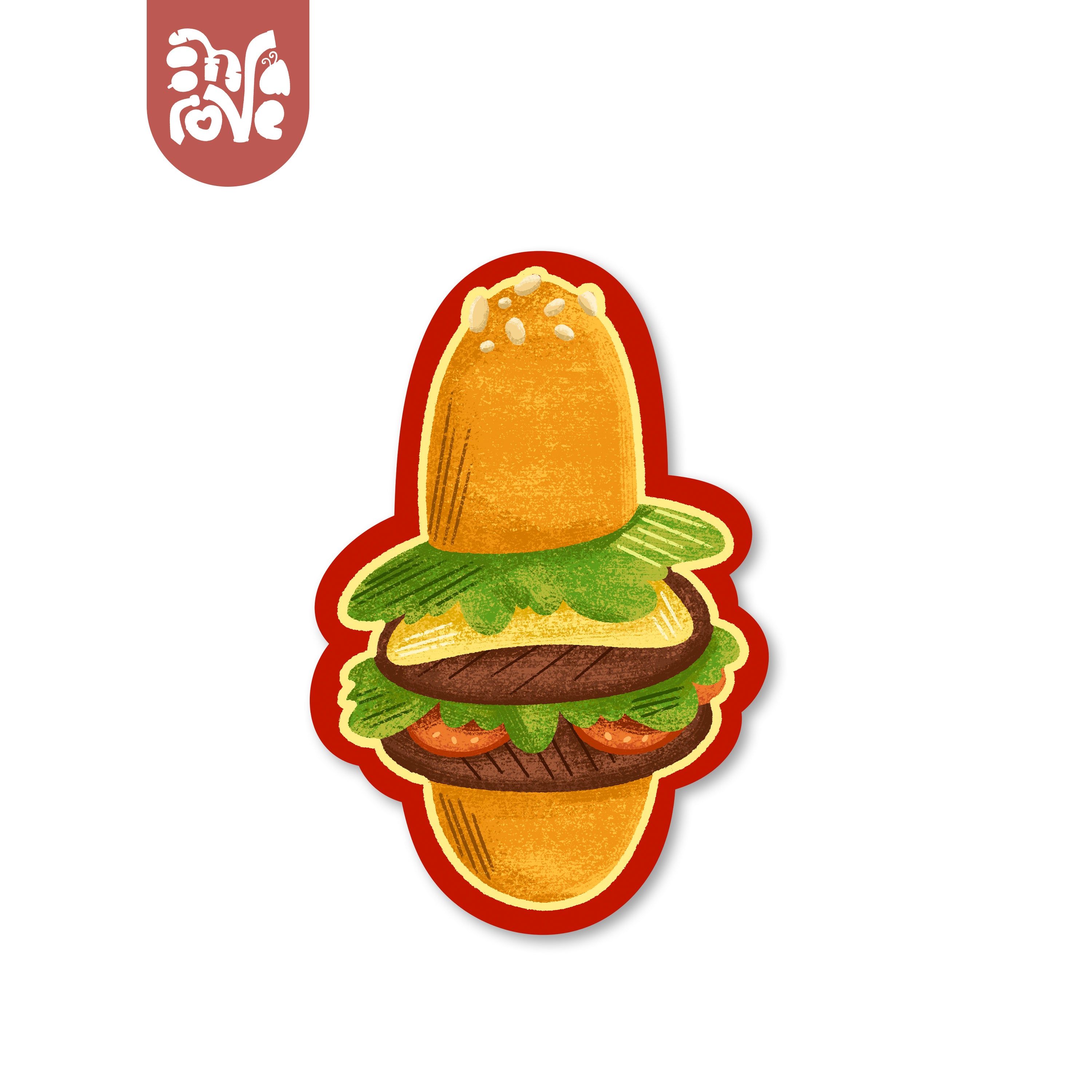 Hug-A-Burger -  Vinyl Sticker