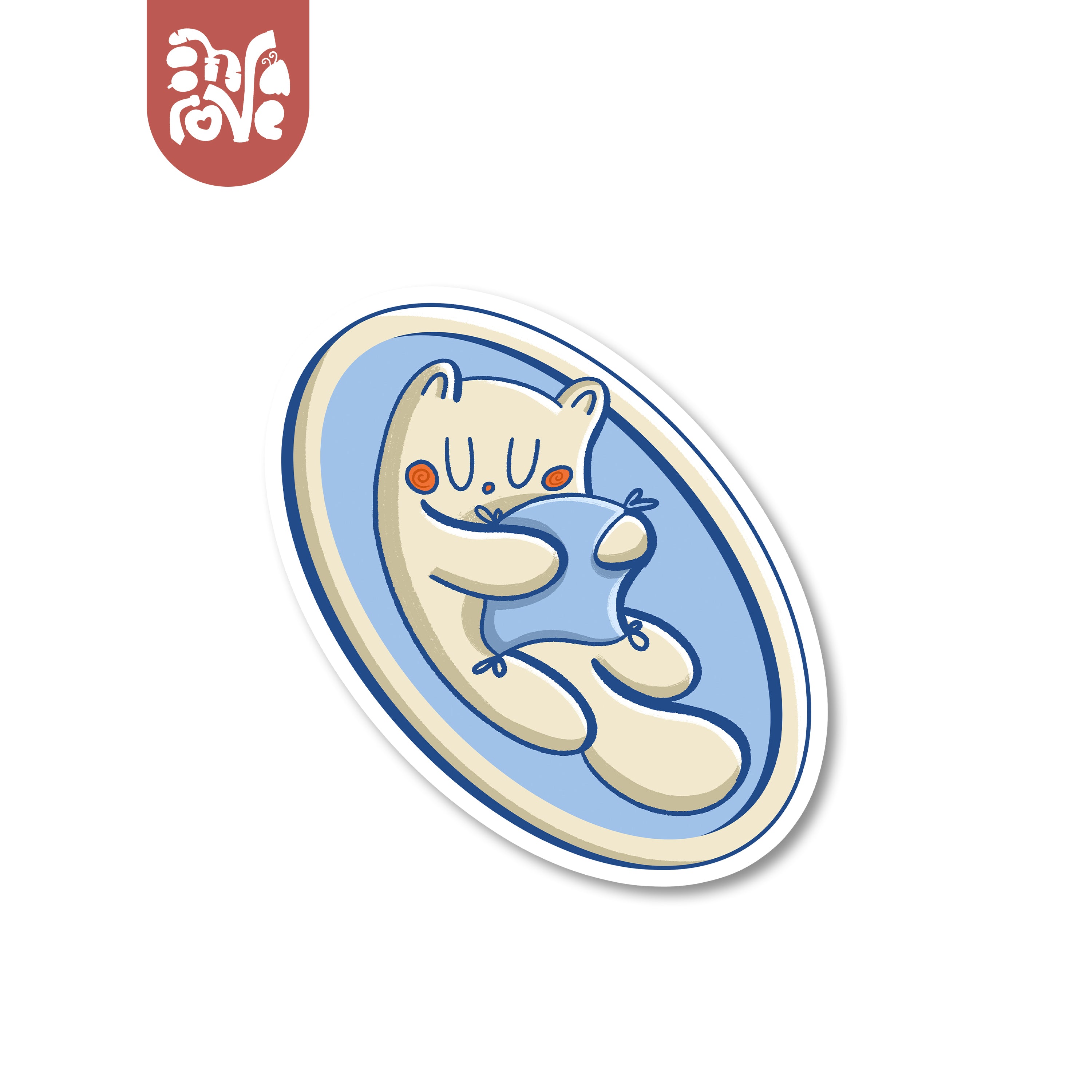 Catto: The Sleepy Cat - Vinyl Sticker