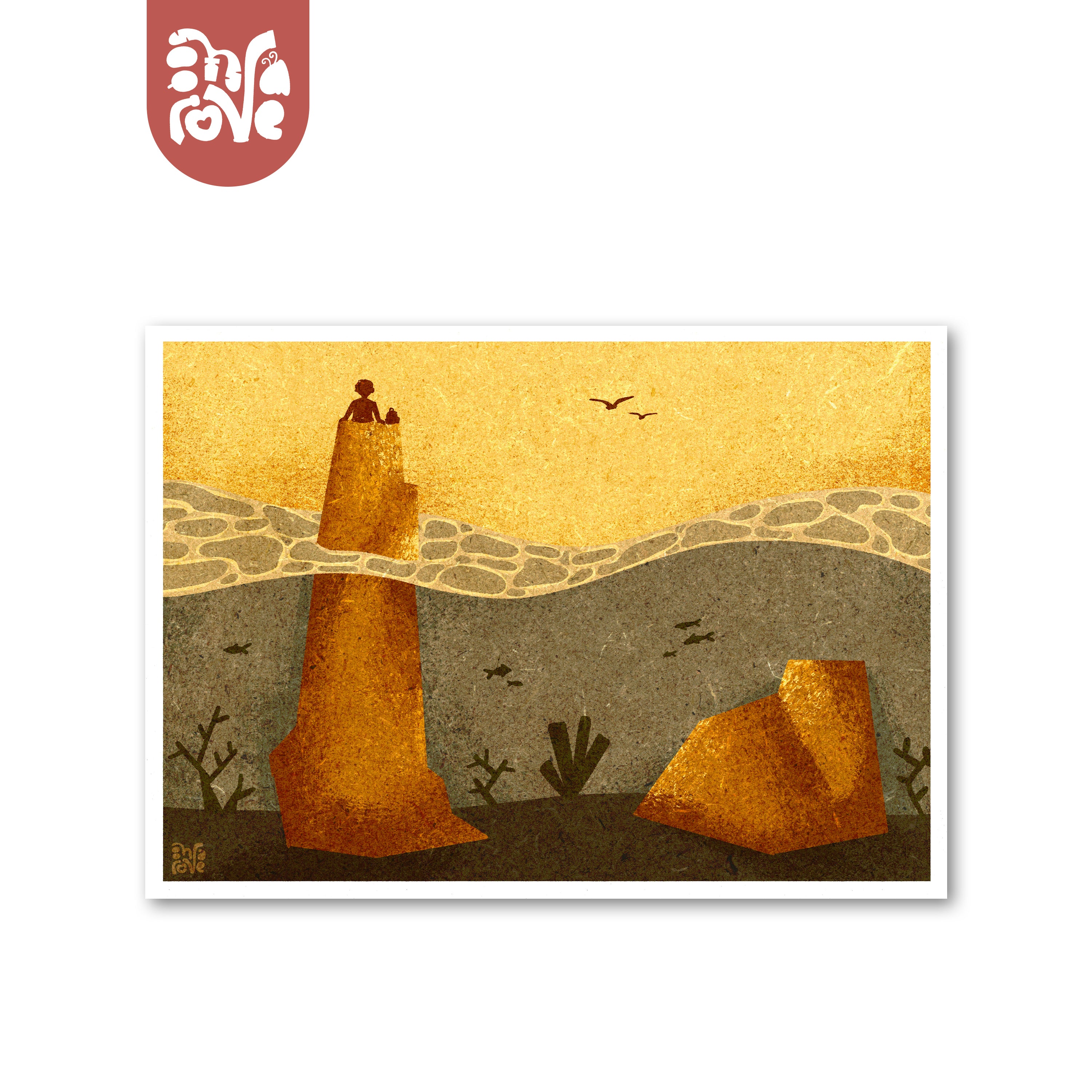 Lost At  Sea - Art Print